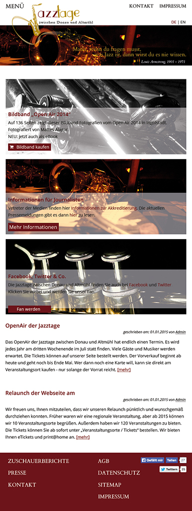 Jazztage zwischen Donau und Altmühl - Mobile