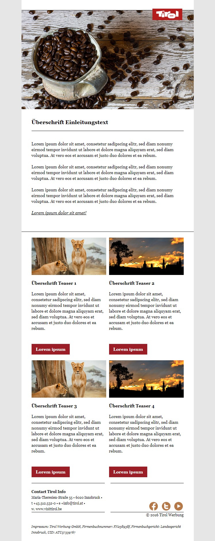 Tirol Newsletter